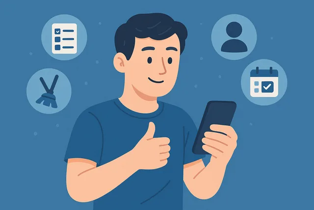 Vista previa de la app Repartir Tareas